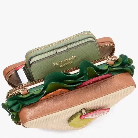 Kate Spade Glamwich Sandwich Embellished Micro Crossbody Bag Foodie NWT - Picture 7 of 10